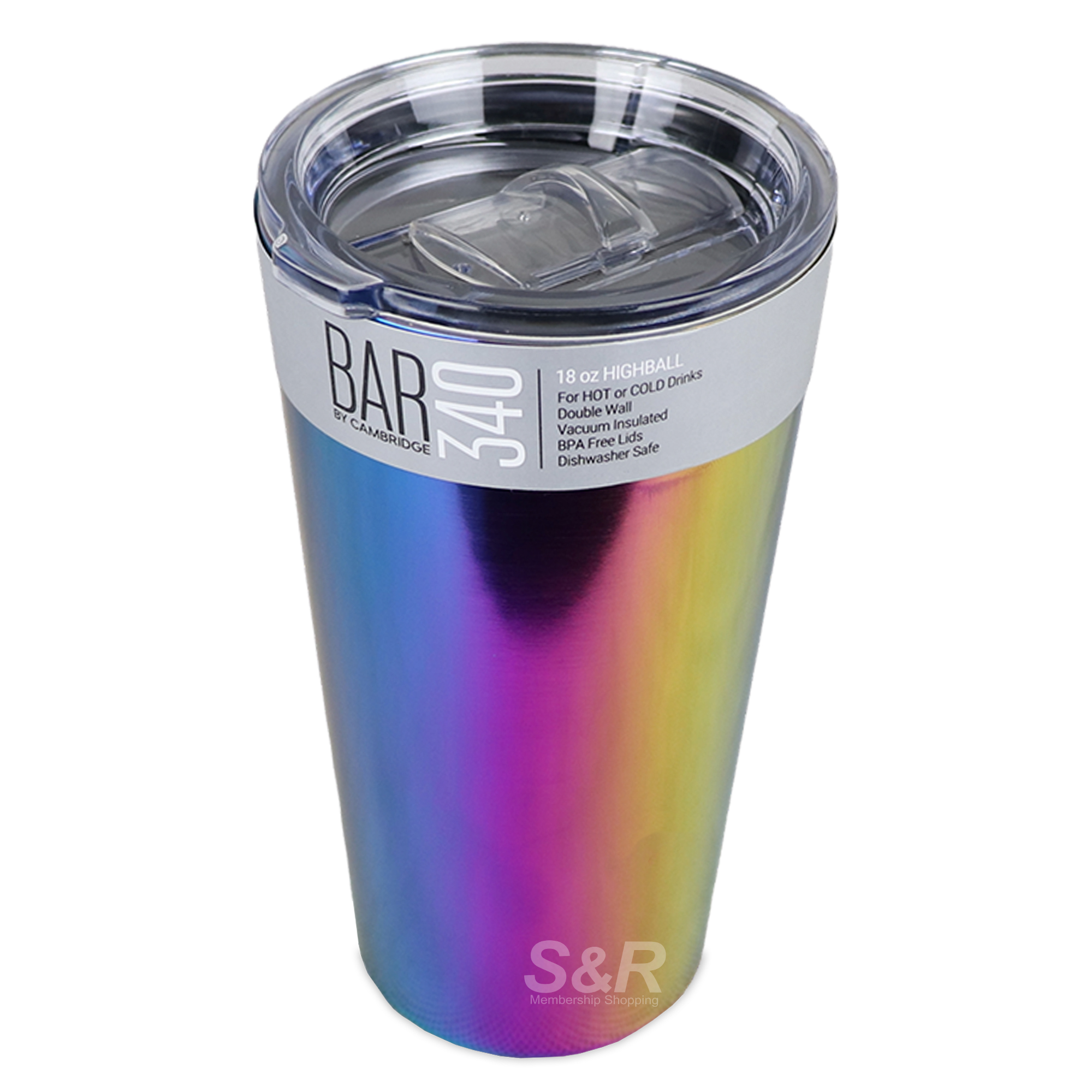 Bar By Cambridge 340 Stainless Steel Highball 18oz Bar By Cambridge 340 Stainless Steel Highball 18oz